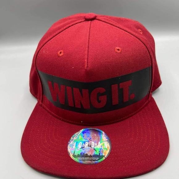 Air Jordan Wings Hat‎ Men Red Wing It Jumpman Snap Back Cap